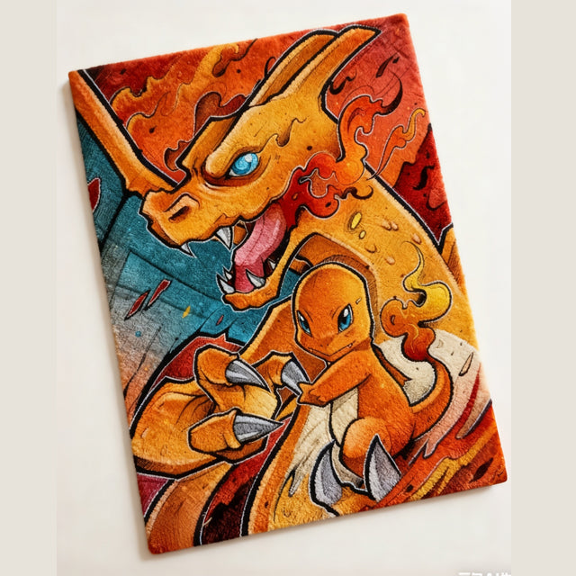 Charmander Evolution Charizard Rug