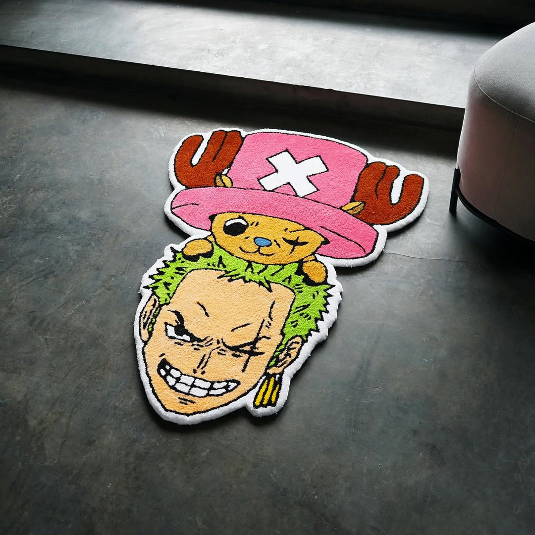 Zoro and Chopper Rug
