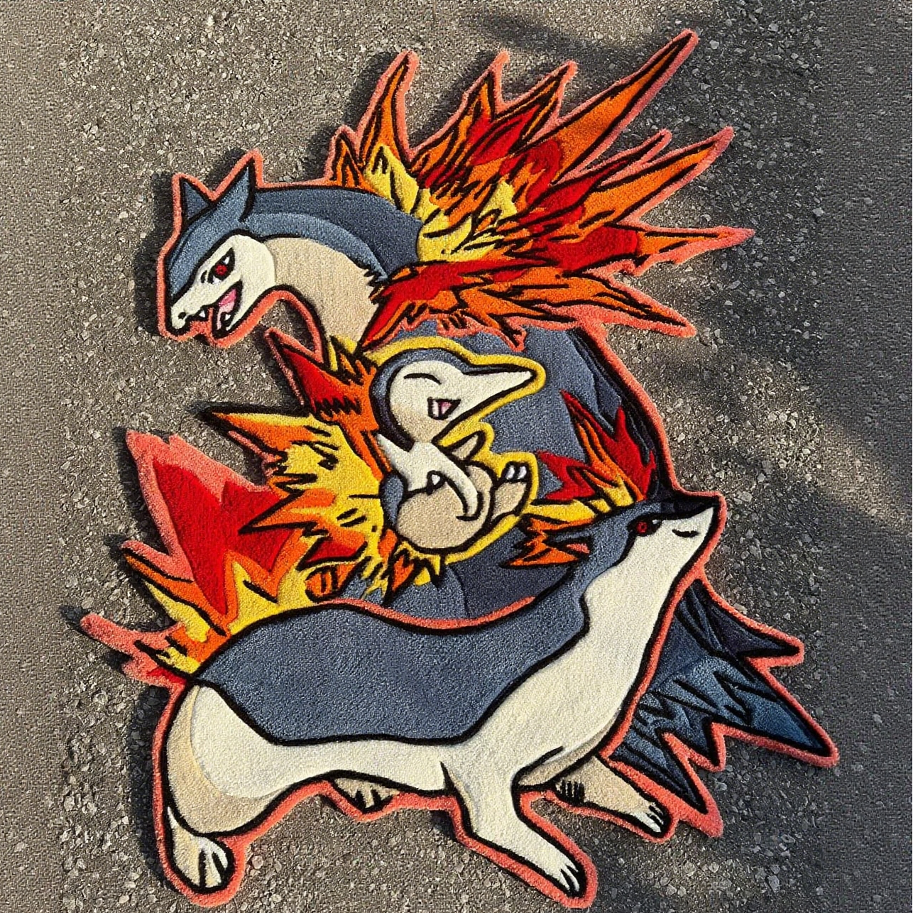Cyndaquil Family Pokémon Rug