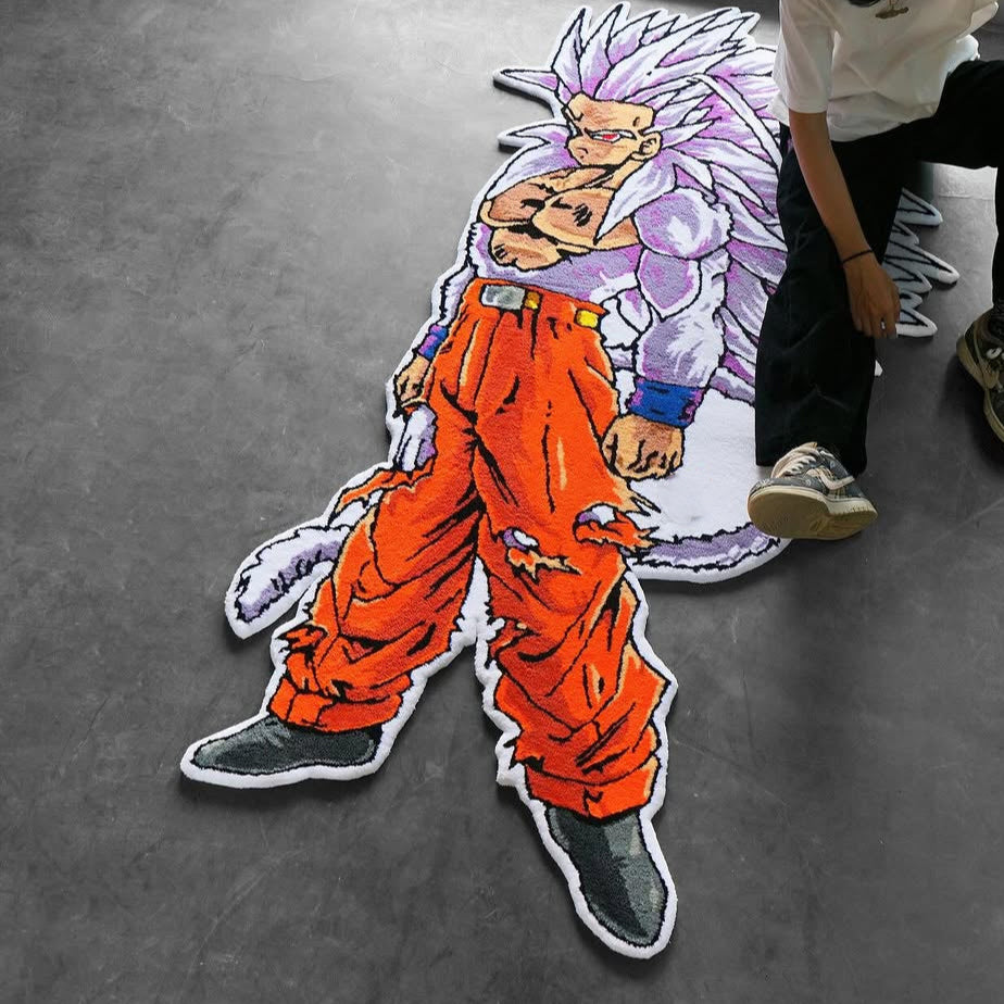 White God Goku Rug