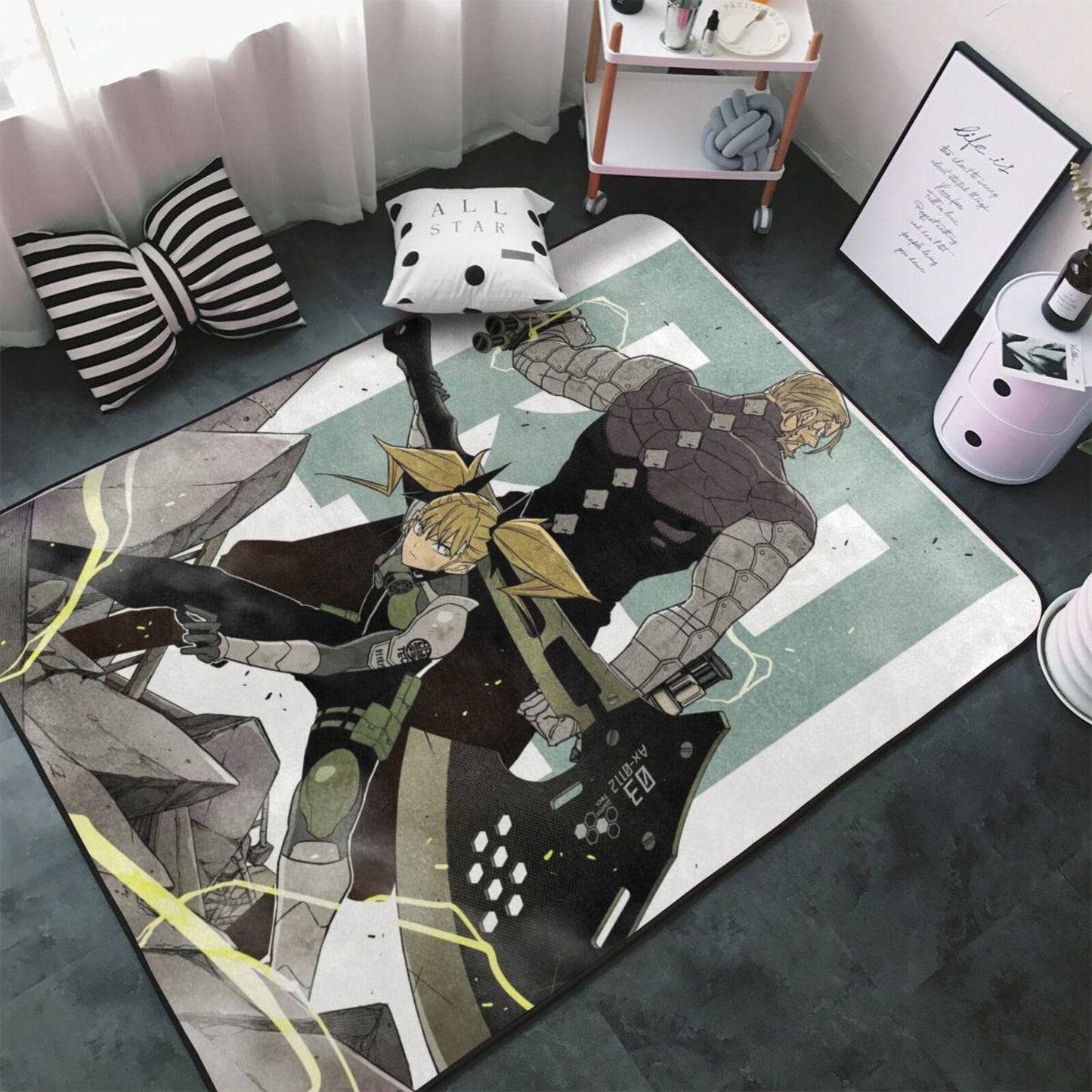 Chikorita Father & Daughter Rug