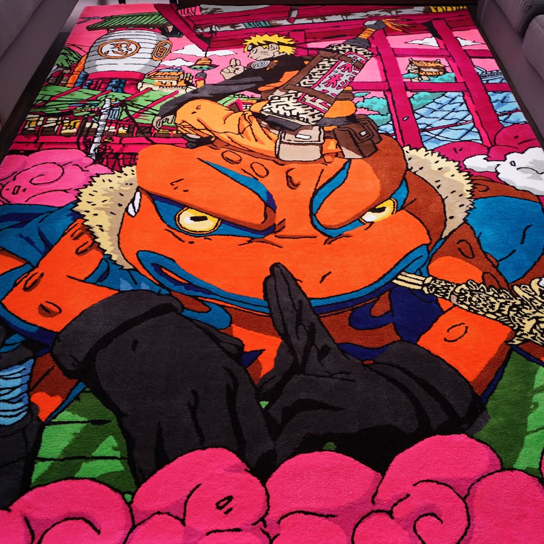 Naruto Rug – Naruto & Bunta Design