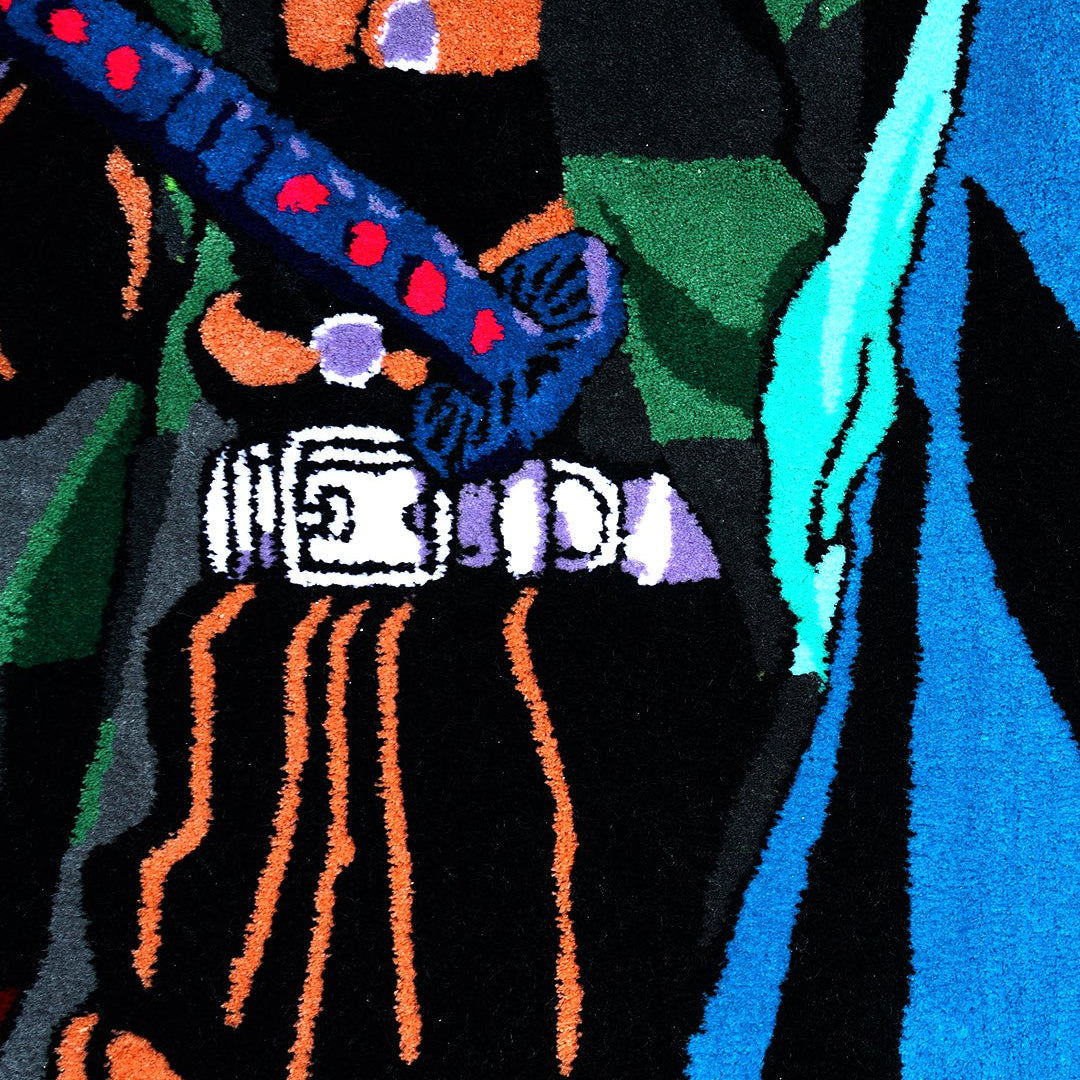 Demon Slayer Rug – Tanjiro & Muichiro Design