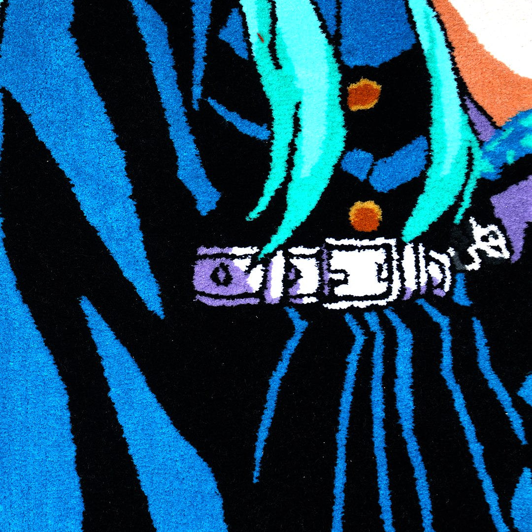 Demon Slayer Rug – Tanjiro & Muichiro Design