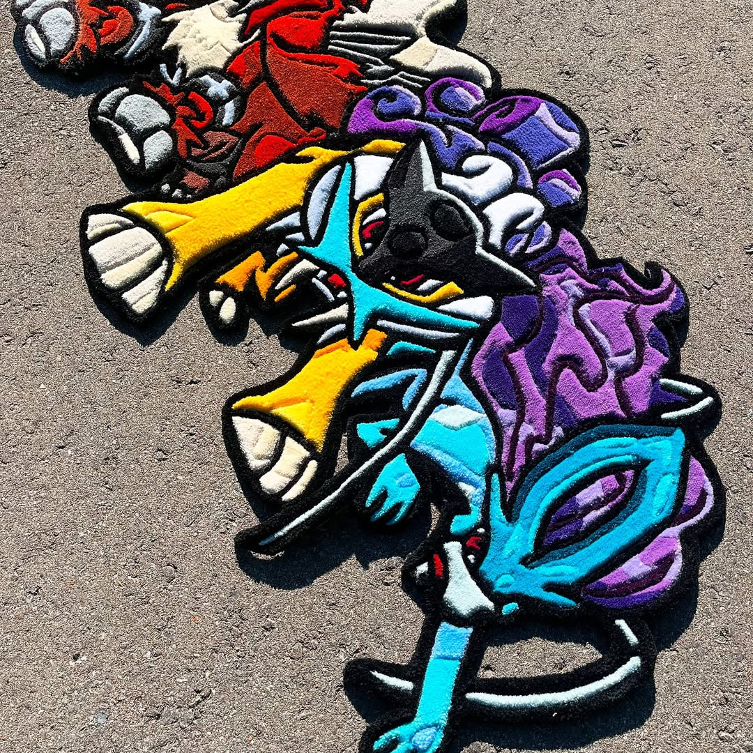 Three Legendary Beasts Rug