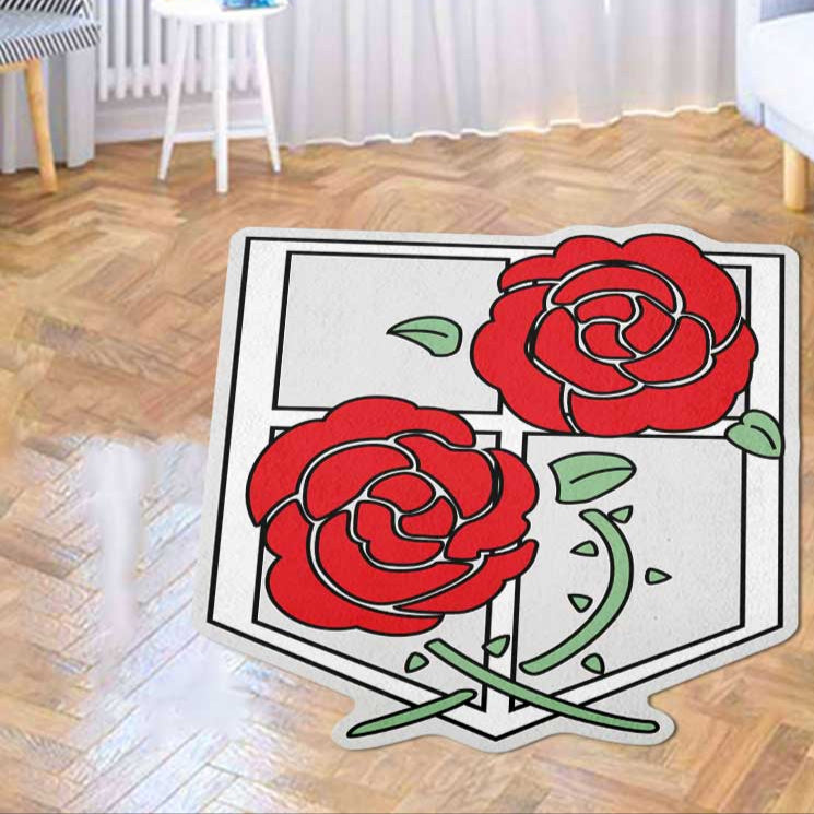 Stationary Guard Symbol Shaped Rugs Custom Attack On Titan