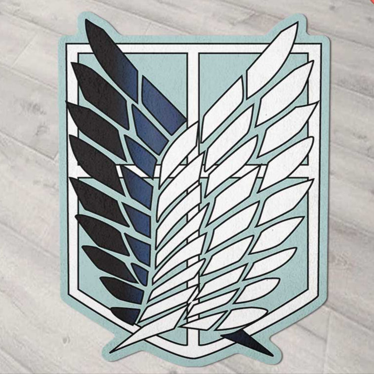 Scouting Legend Symbol Shaped Rugs Custom Attack On Titan