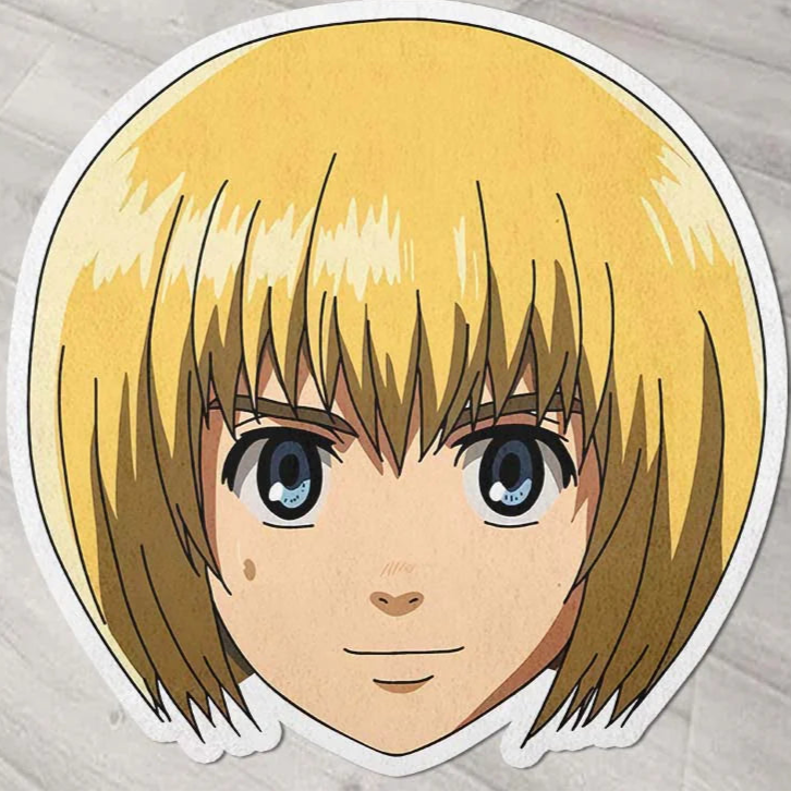 Armin Arlert Shaped Rug Custom Attack On Titan