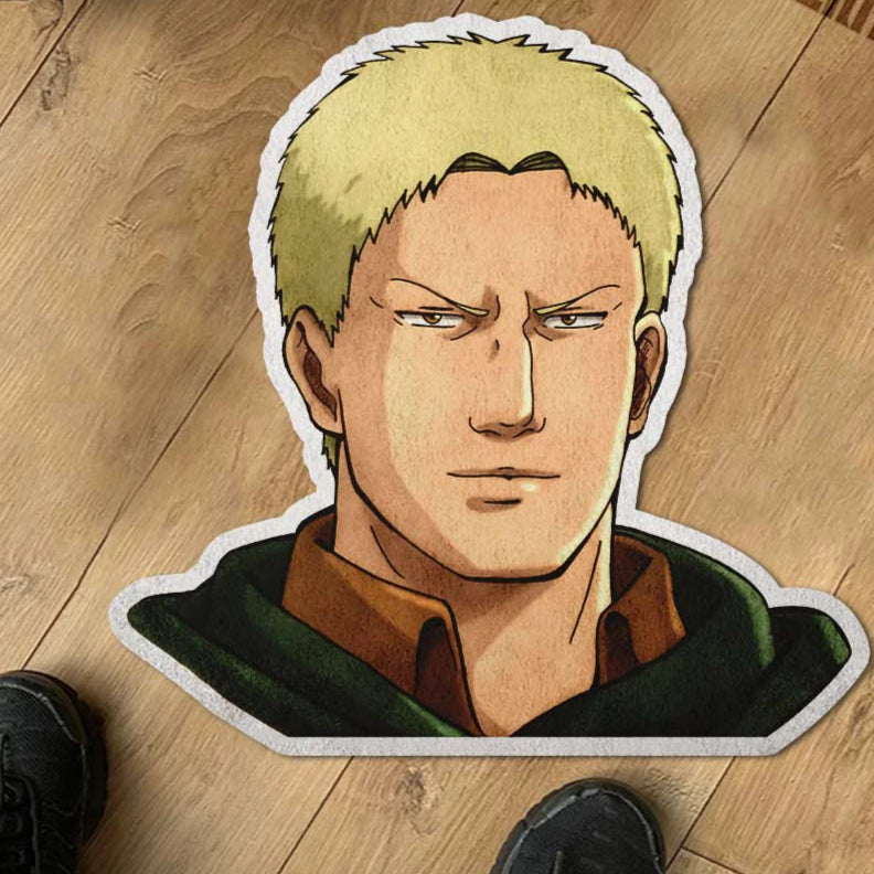 Reiner Braun Shaped Rug Custom Attack On Titan