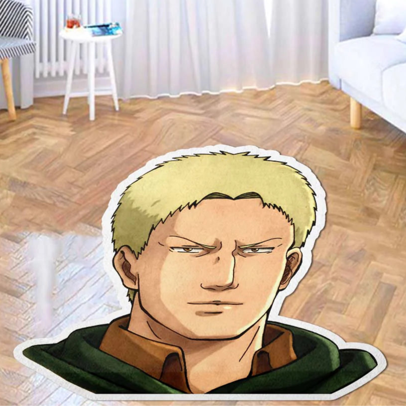 Reiner Braun Shaped Rug Custom Attack On Titan