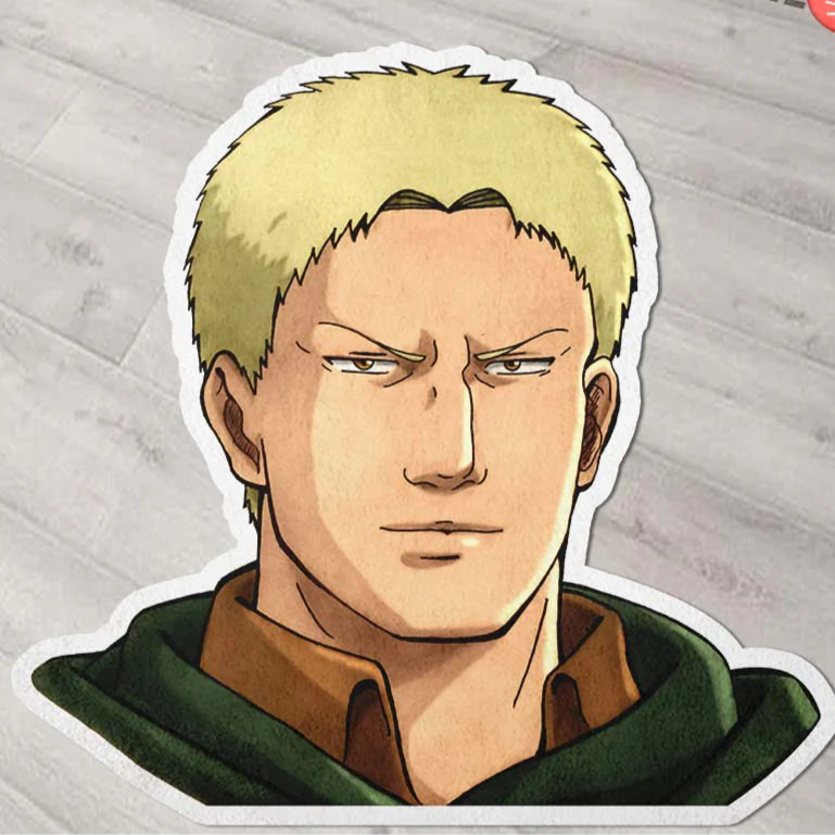 Reiner Braun Shaped Rug Custom Attack On Titan
