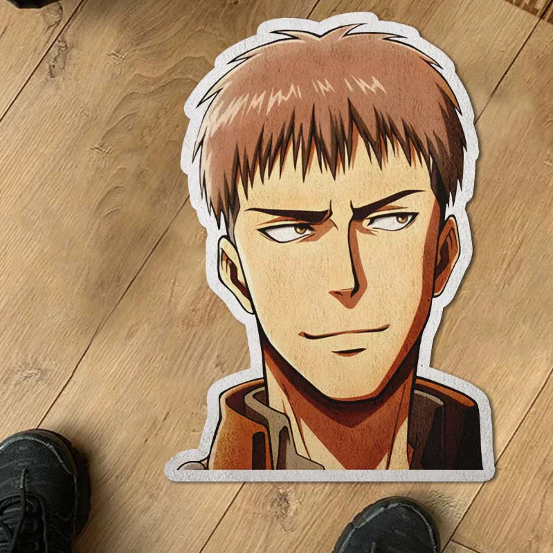 Jean Kirstein Shaped Rug Custom Attack On Titan