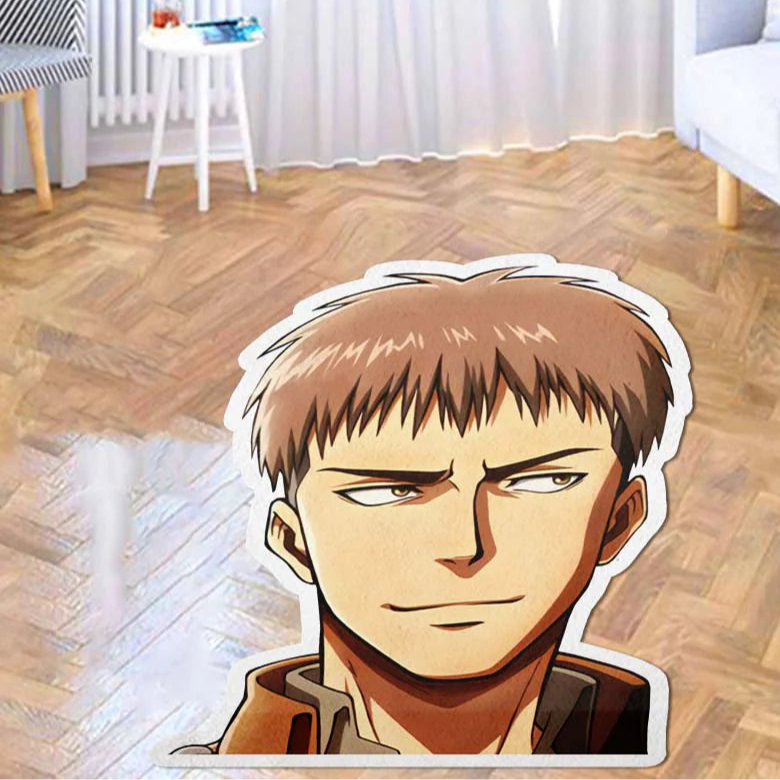 Jean Kirstein Shaped Rug Custom Attack On Titan