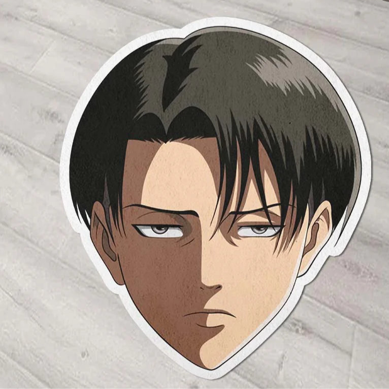 Levi Ackerman Shaped Rug Custom Attack On Titan