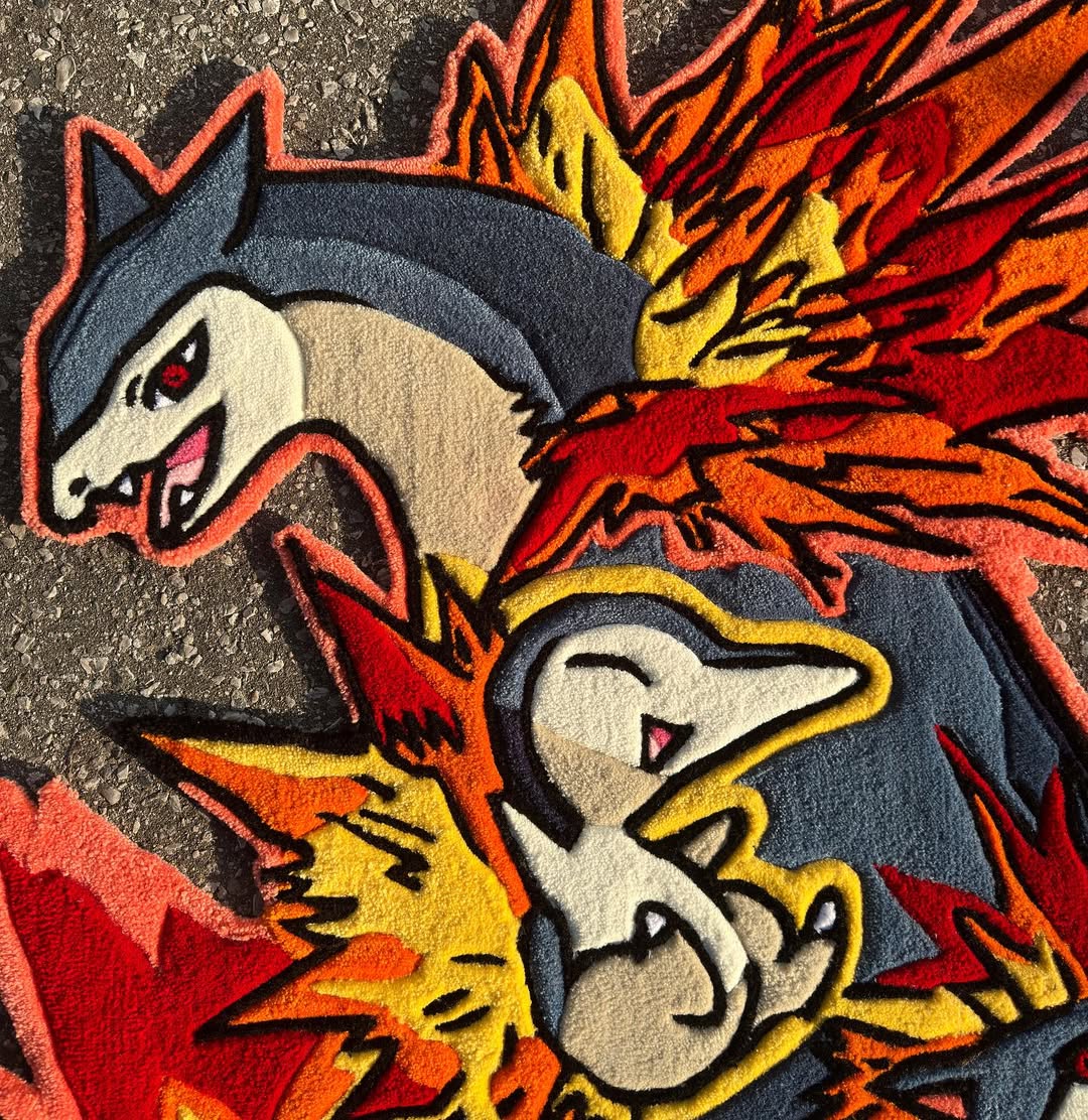 Cyndaquil Family Pokémon Rug