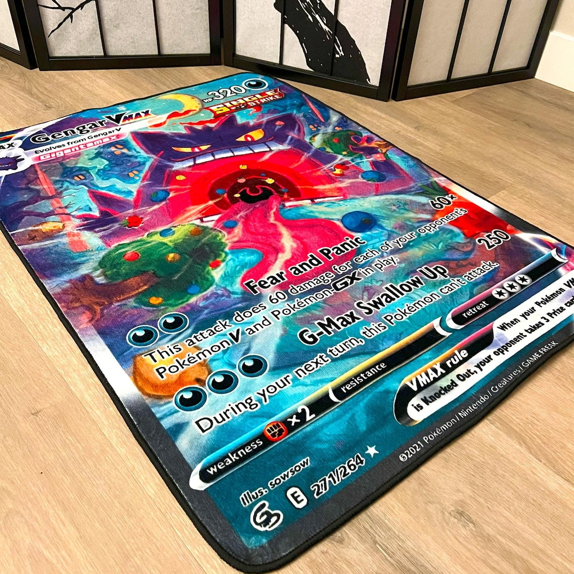 Gengar VMAX Pokémon Card Rug