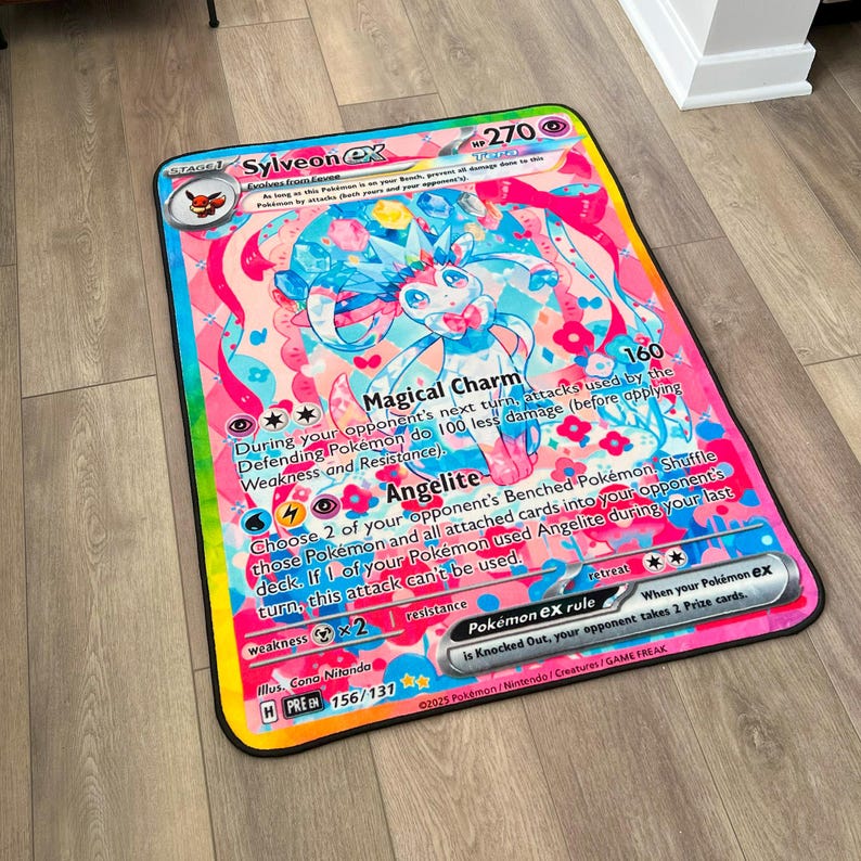 Sylveon EX Pokémon Card Rug