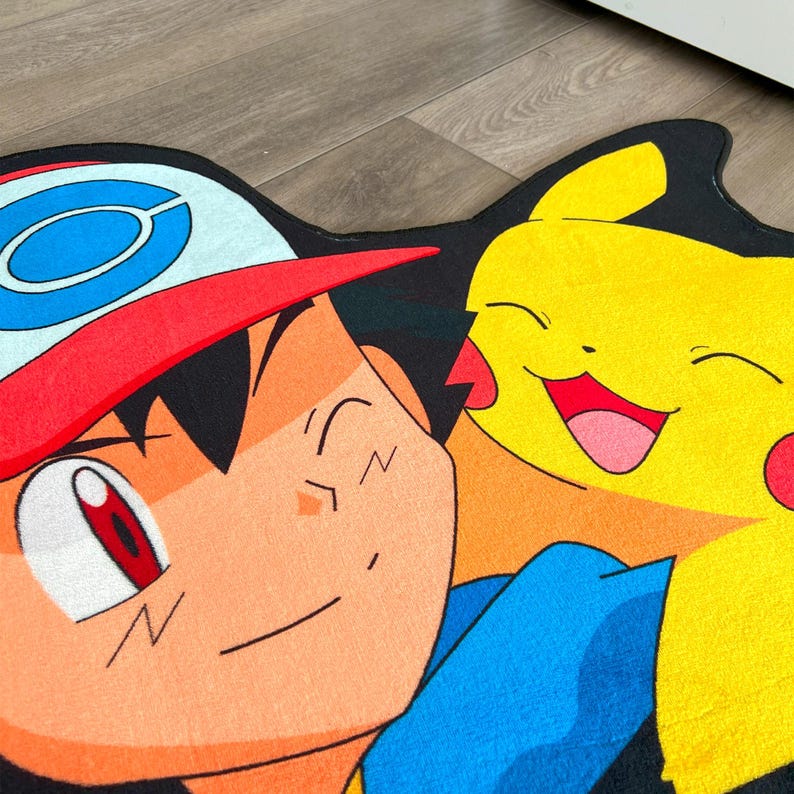 Ash and Pikachu Pokémon Rug