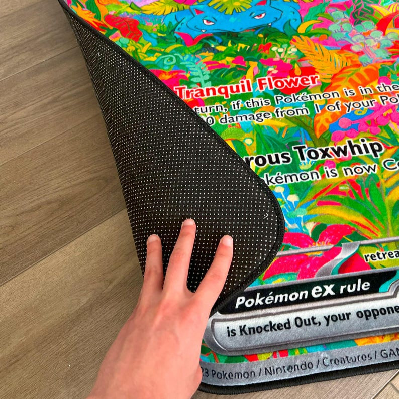 Venusaur EX Pokémon Card Rug
