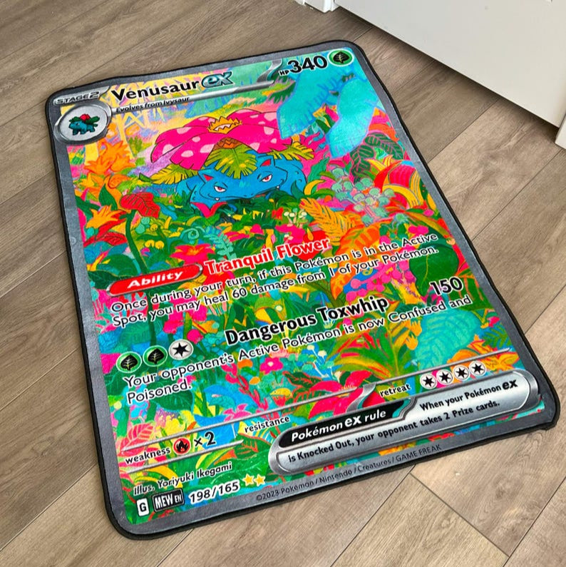 Venusaur EX Pokémon Card Rug