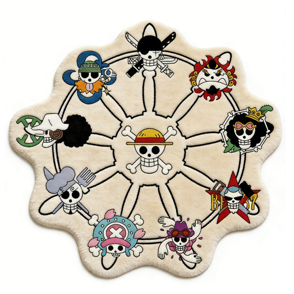 One Piece Jolly Roger Rug