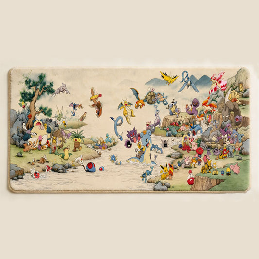 Classic 151 Pokémon Collage Rug