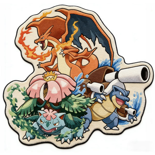Blastoise & Charizard Rug