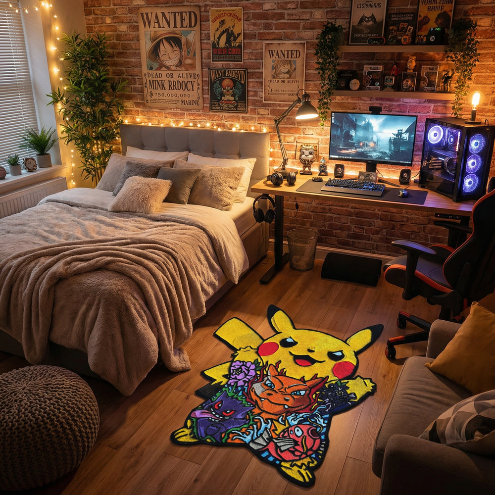 Pokemon Simpsons Rug Pokémon All Characters Cartoon Rug – otakurug