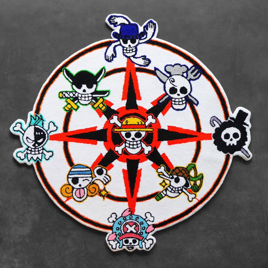 One Piece Jolly Roger Rug