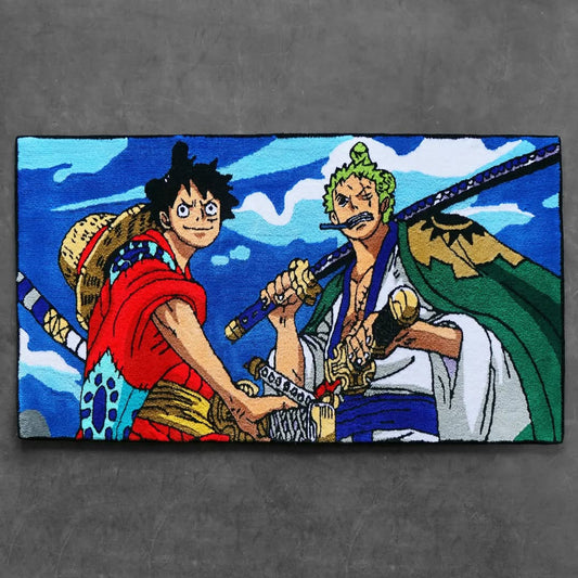 Luffy and Zoro Rug
