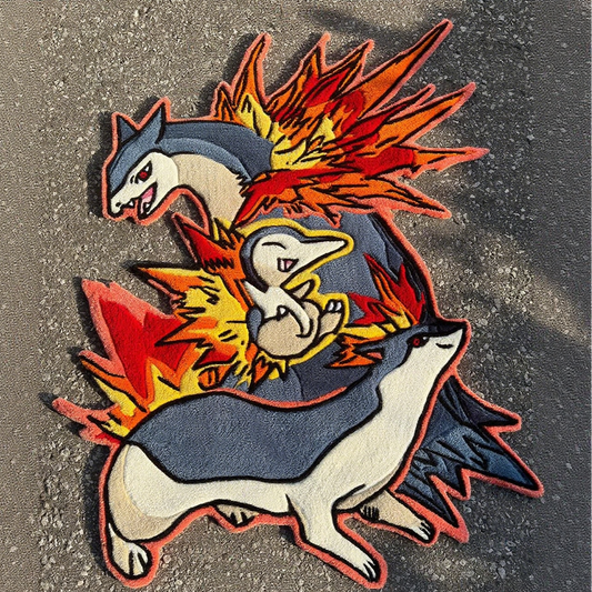 Cyndaquil Family Pokémon Rug