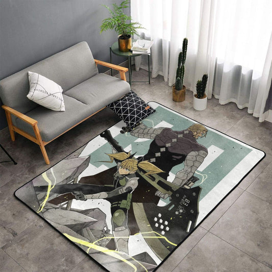 Chikorita Father & Daughter Rug