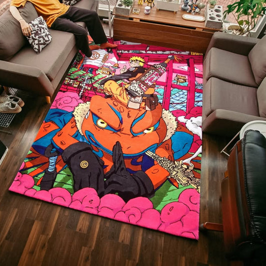 Naruto Rug – Naruto & Bunta Design