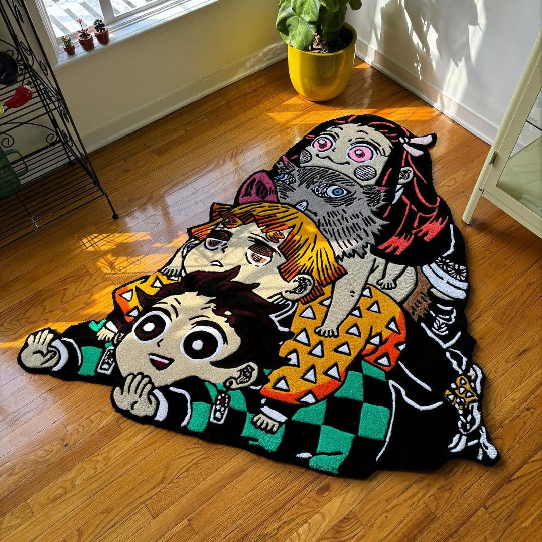Hashira Rug Main Characters Pyramid Rug – otakurug