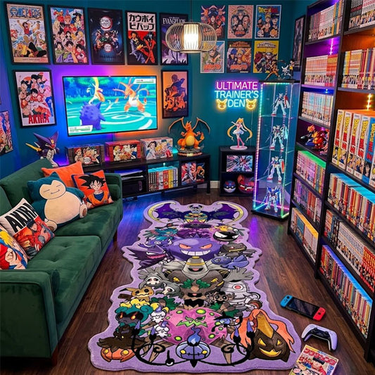 Dark-Type Pokémon Anime Rug