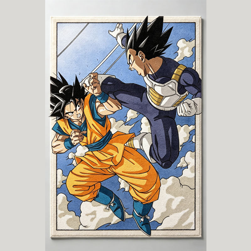 Dragon Ball Goku vs Vegeta Rug