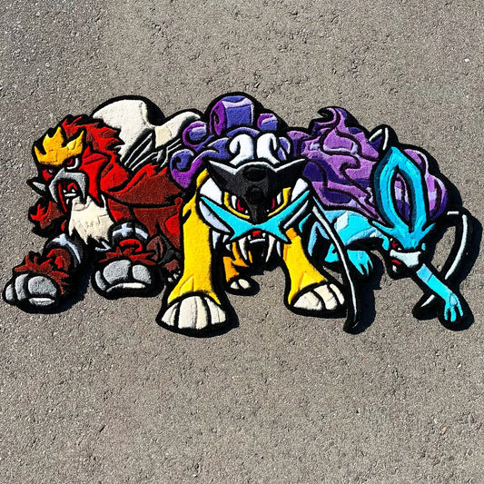 Three Legendary Beasts Rug