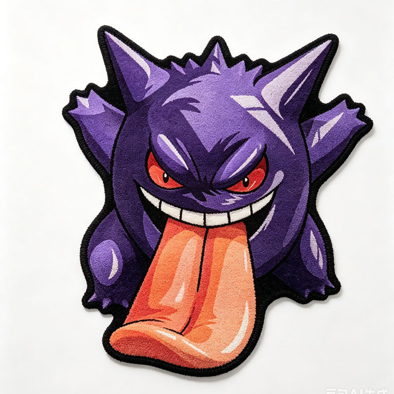Gengar Tongue-Out Rug
