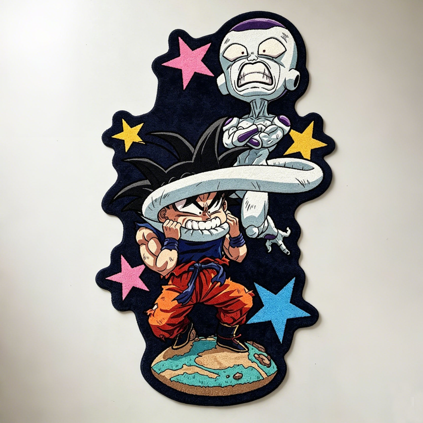 Goku Pulling Frieza's Tail Rug – otakurug