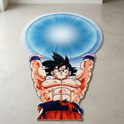 Goku Spirit Bomb Cut‑Out Rug
