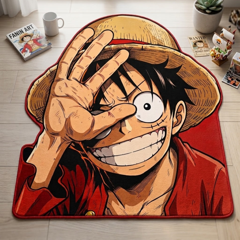 Luffy Anime Irregular Rug