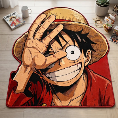 Luffy Anime Irregular Rug