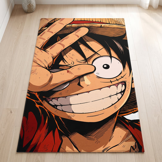 Luffy Anime Irregular Rug