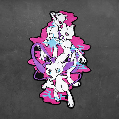 Mewtwo Skeleton Rug Pokémon Mewtwo Rug – otakurug