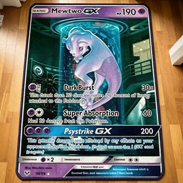 Mewtwo GX #78 Card Rug – otakurug