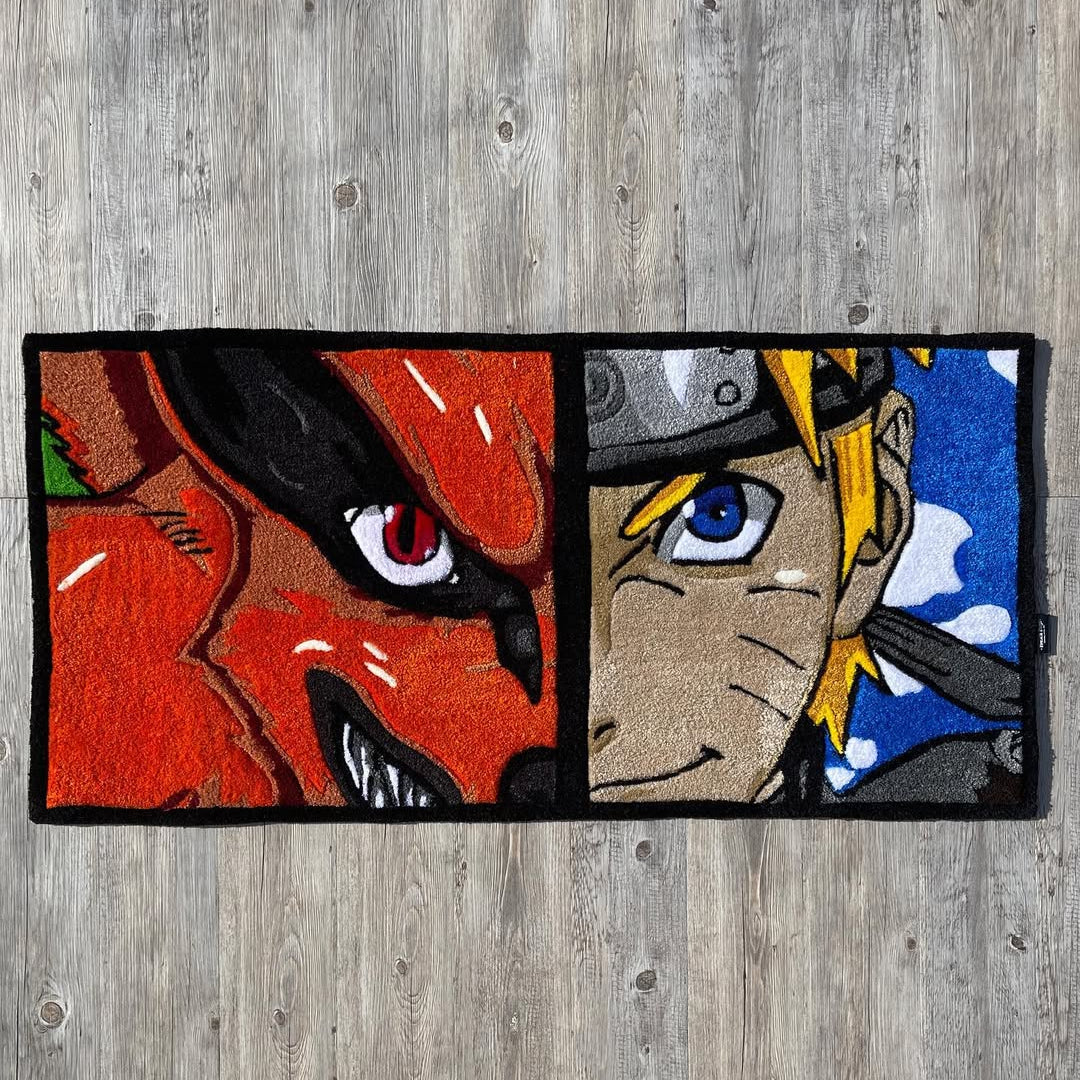 Kurama & Naruto Rug