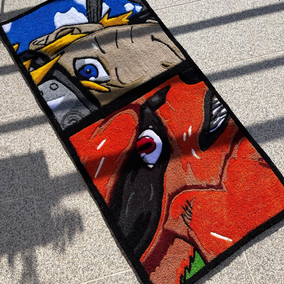 Kurama & Naruto Rug