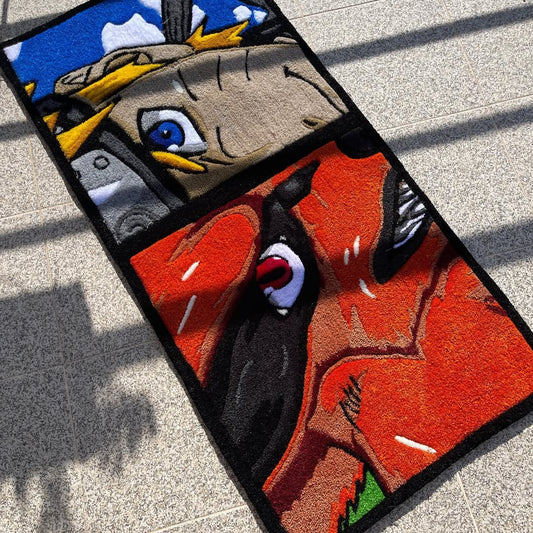 Kurama & Naruto Rug