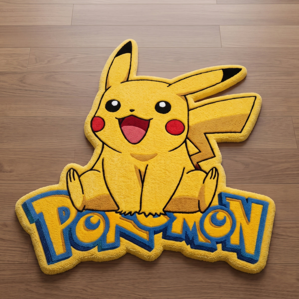 Pikachu Irregular Shape Rug