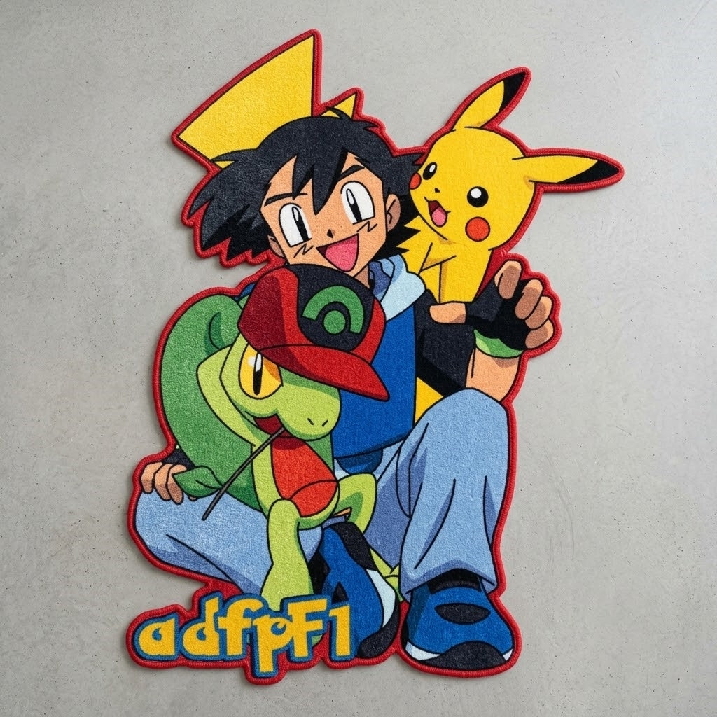 Pokemon Ash & Partners Anime Rug